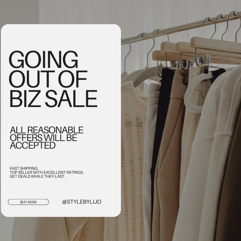 Going out of business sale